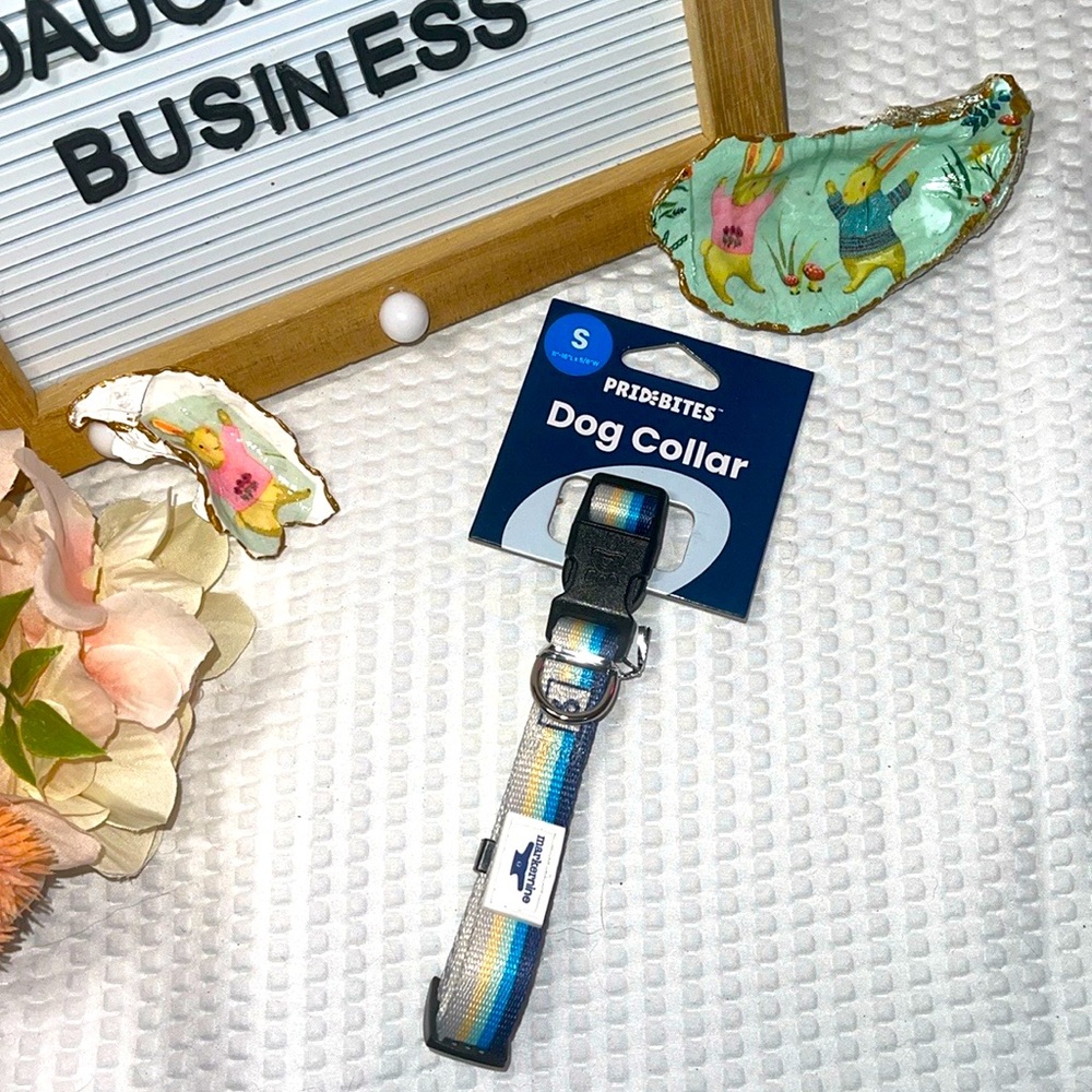 Pride Bites Nylon Small Dog Collar Markernine NEW